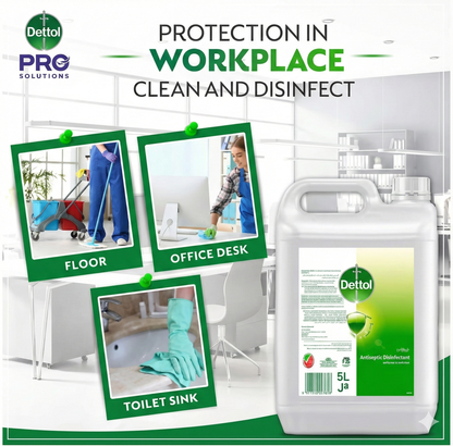 Dettol Antiseptic Antibacterial Disinfectant Liquid, 5L