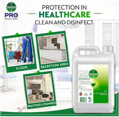 Dettol Antiseptic Antibacterial Disinfectant Liquid, 5L