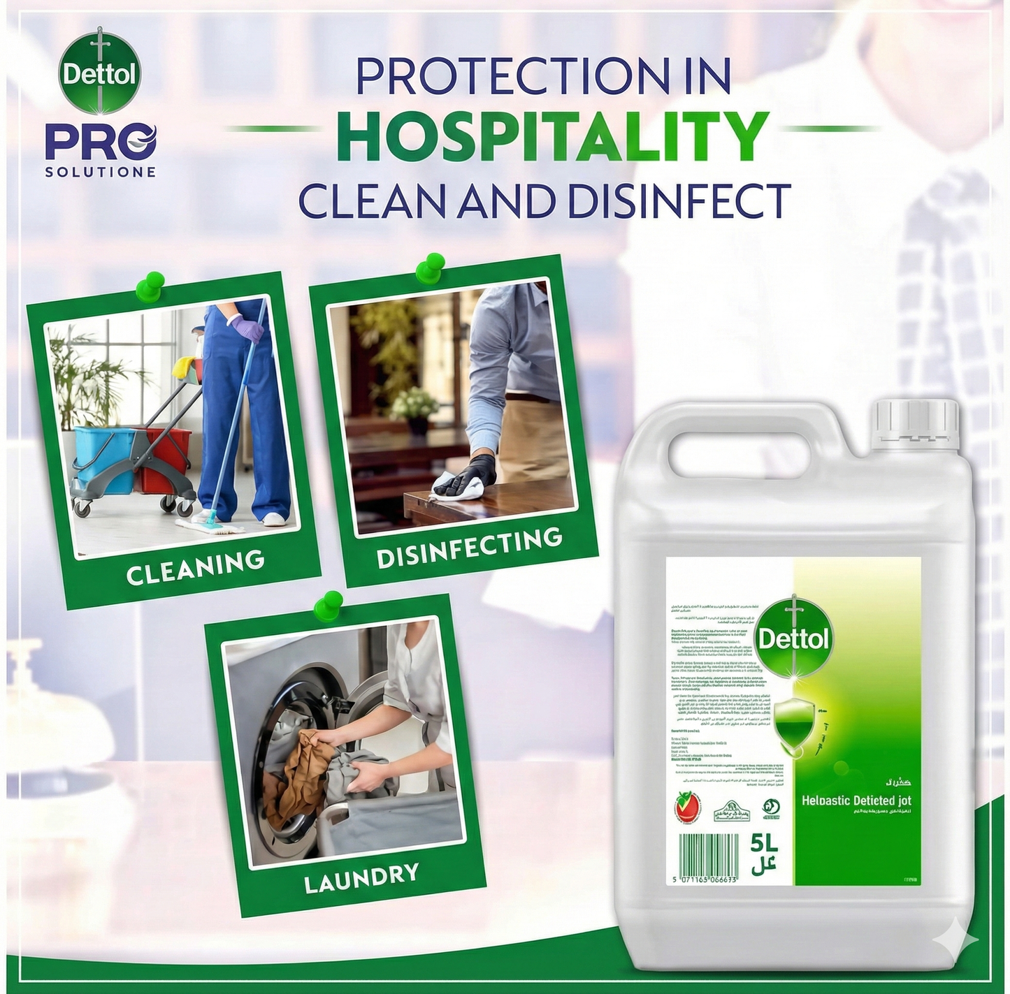 Dettol Antiseptic Antibacterial Disinfectant Liquid, 5L