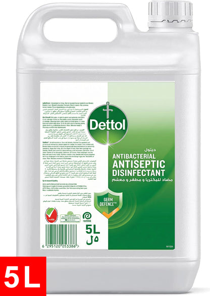 Dettol Antiseptic Antibacterial Disinfectant Liquid, 5L